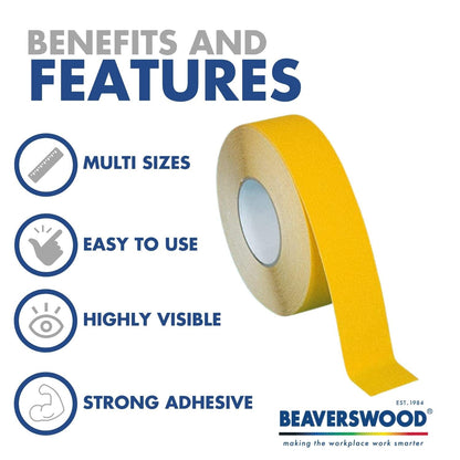 Beaverswood Self-Adhesive Steel Easy-Wipe Tape
