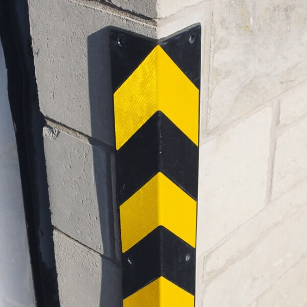 Traffic-Line Impact Protection Corner Protectors - Yellow/Black
