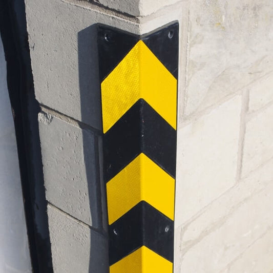 Traffic-Line Impact Protection Corner Protectors - Yellow/Black