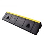 Heavy Duty Recycled Rubber Black/Yellow Wheel Stops - 1000mm x 300mm x 150mm