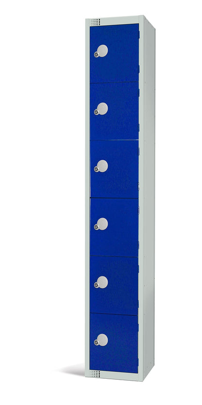 Six Door Compartment Locker - School Work Gym Storage Locker