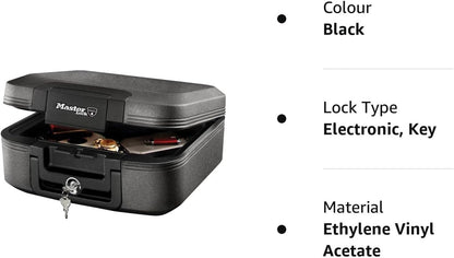 Fire Chest - Fire Proof Box Safe to Protect Valuables - Ideal for Protecting your Documents and Goods from Fire and Water - 36D x 39W x 16.8H cm (Medium)