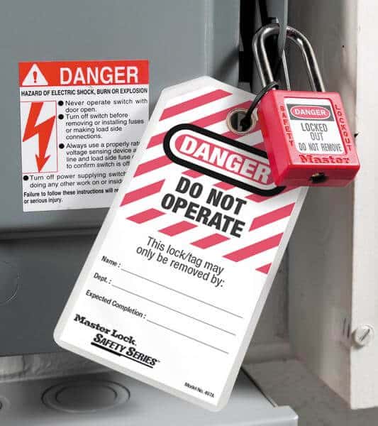 Masterlock Heavy Duty Lockout Tags