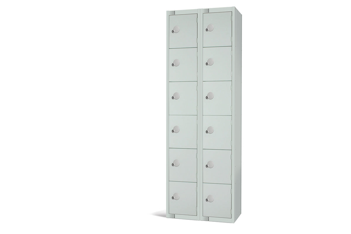 Six Door Compartment Locker - School Work Gym Storage Locker