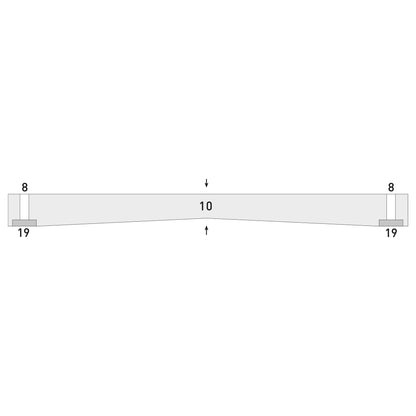 Impact Protection for Corner Pillars Rectangular 200 x 20 x 500 mm Black/Yellow