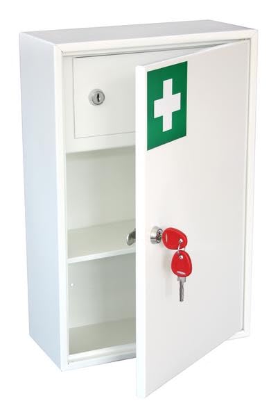 Medical Cabinet - First Aid Storage Key Locking Safe