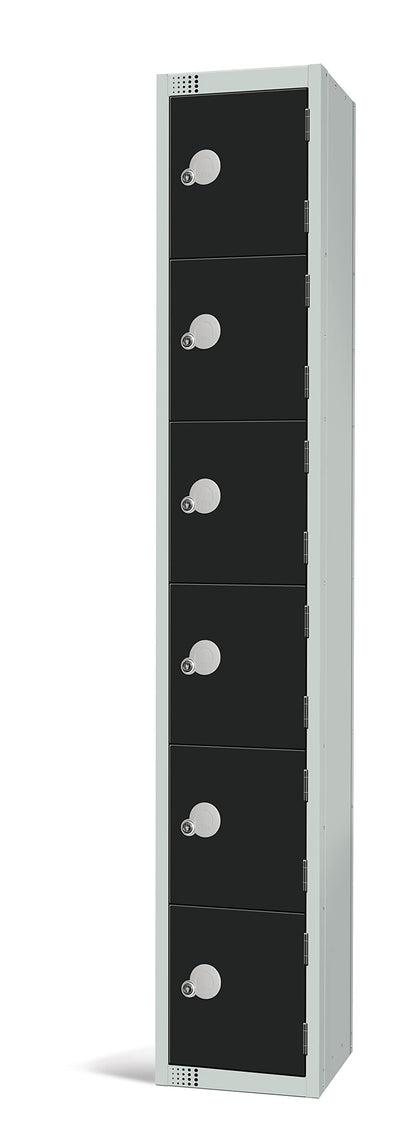 Six Door Compartment Locker - School Work Gym Storage Locker