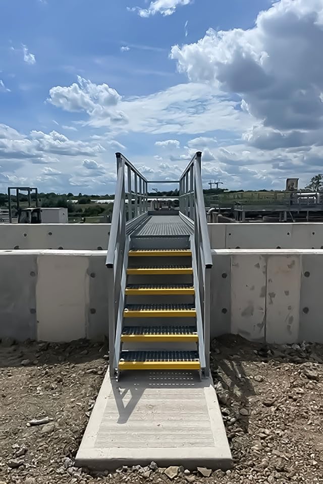 Anti-Slip GRP Stair Nosing 55mm x 55mm | Black | 3m