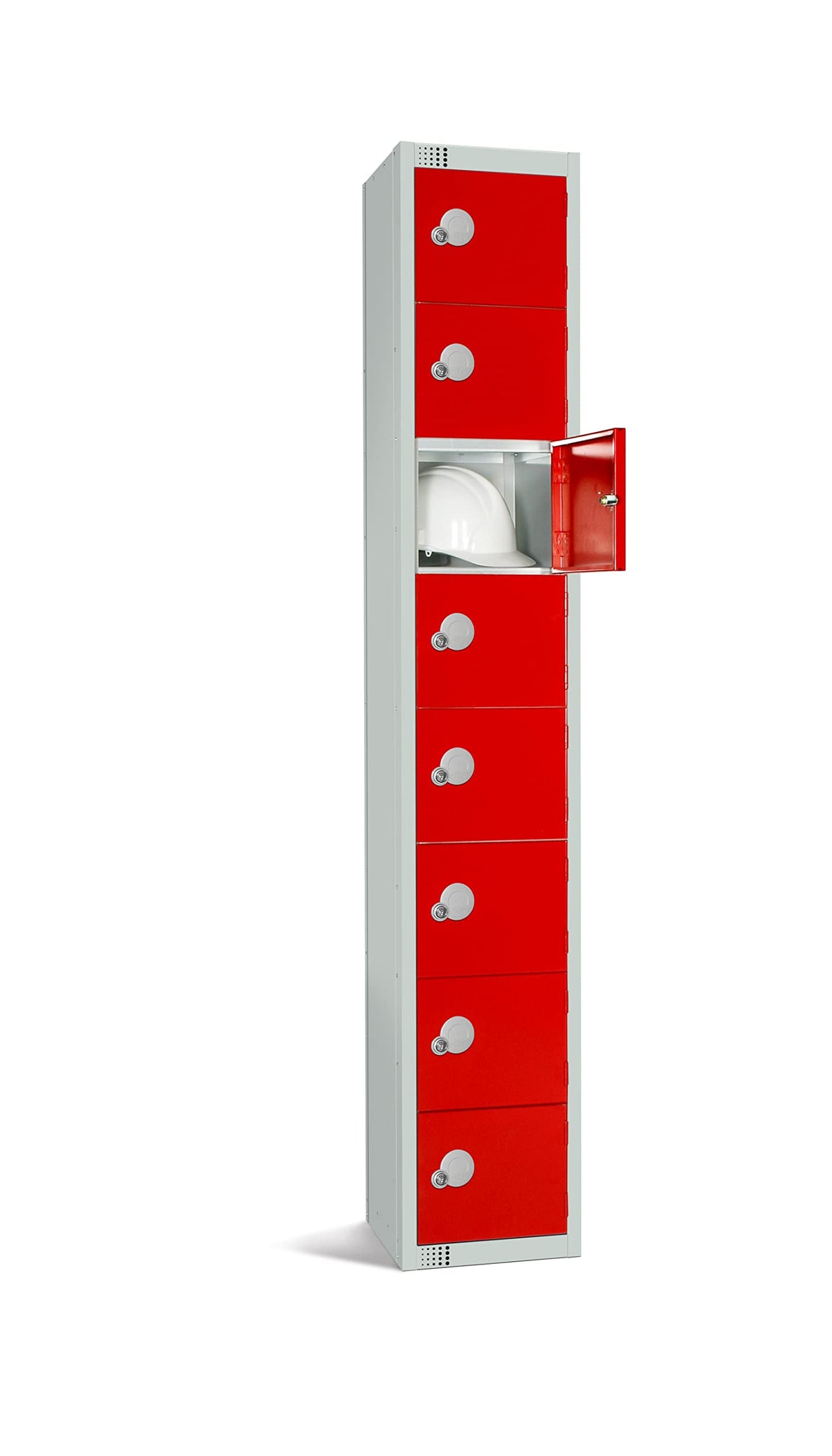 Specialist Industrial Standard Storage Antibacterial Lockers - 8 Door - 1800mm x 300mm x 300mm