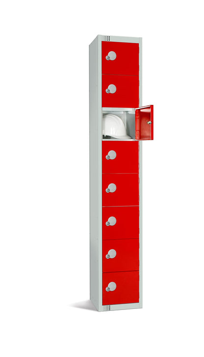 Specialist Industrial Standard Storage Antibacterial Lockers - 8 Door - 1800mm x 300mm x 300mm