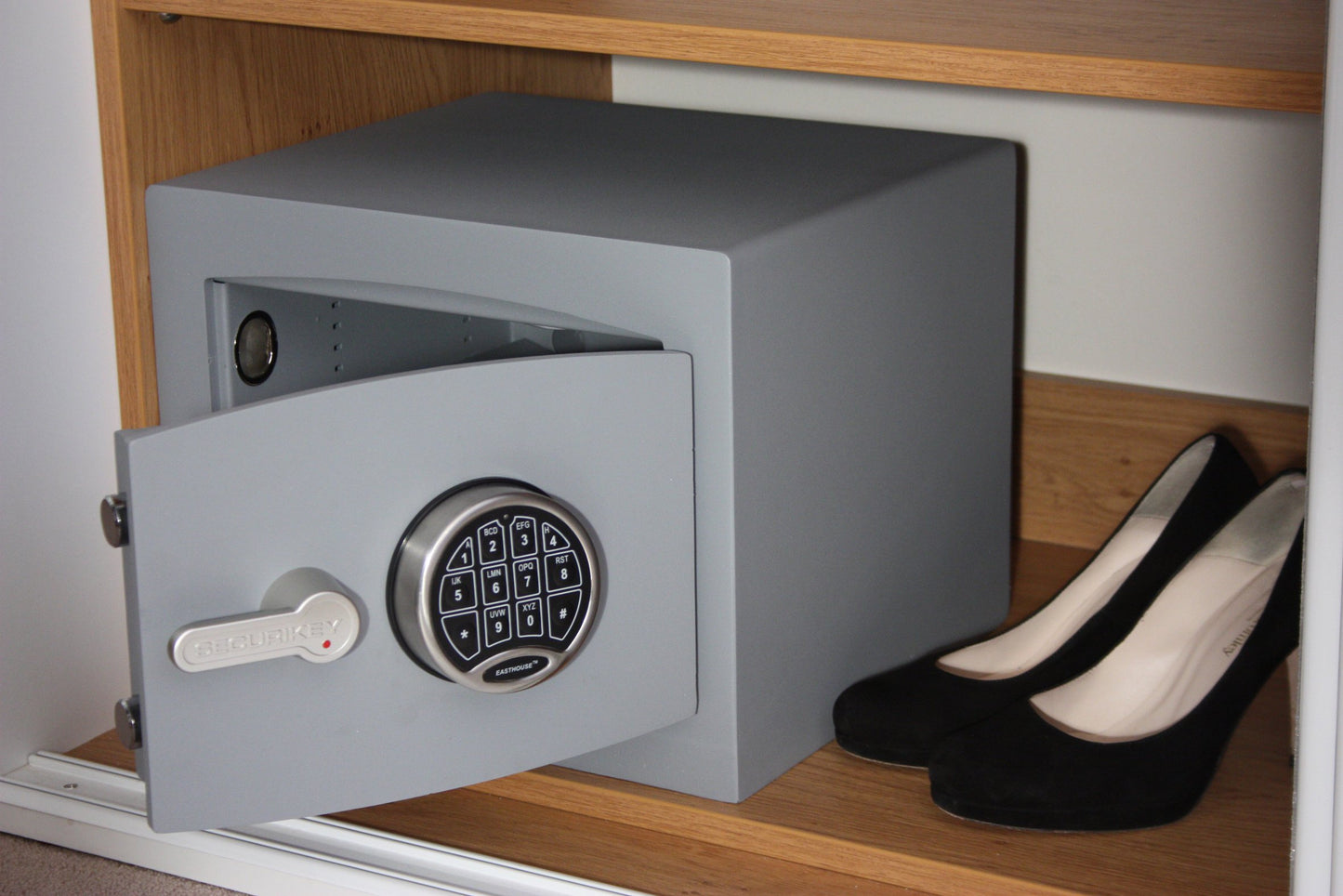 Fire Resistant Mini Vault Safe - Cash Valuables Safe - Key or Electronic Lock (Mini Vault 1 FR - Electronic Lock)