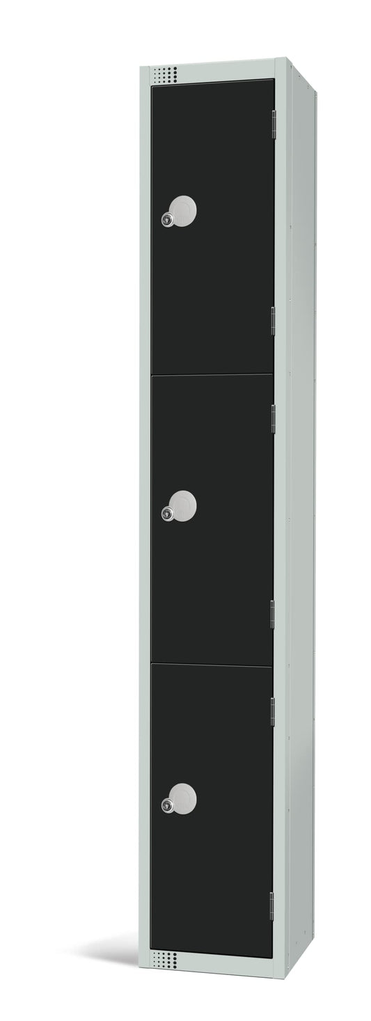 Specialist Industrial 3 Door Standard Storage Antibacterial Lockers - 1800mm x 300mm x 300mm
