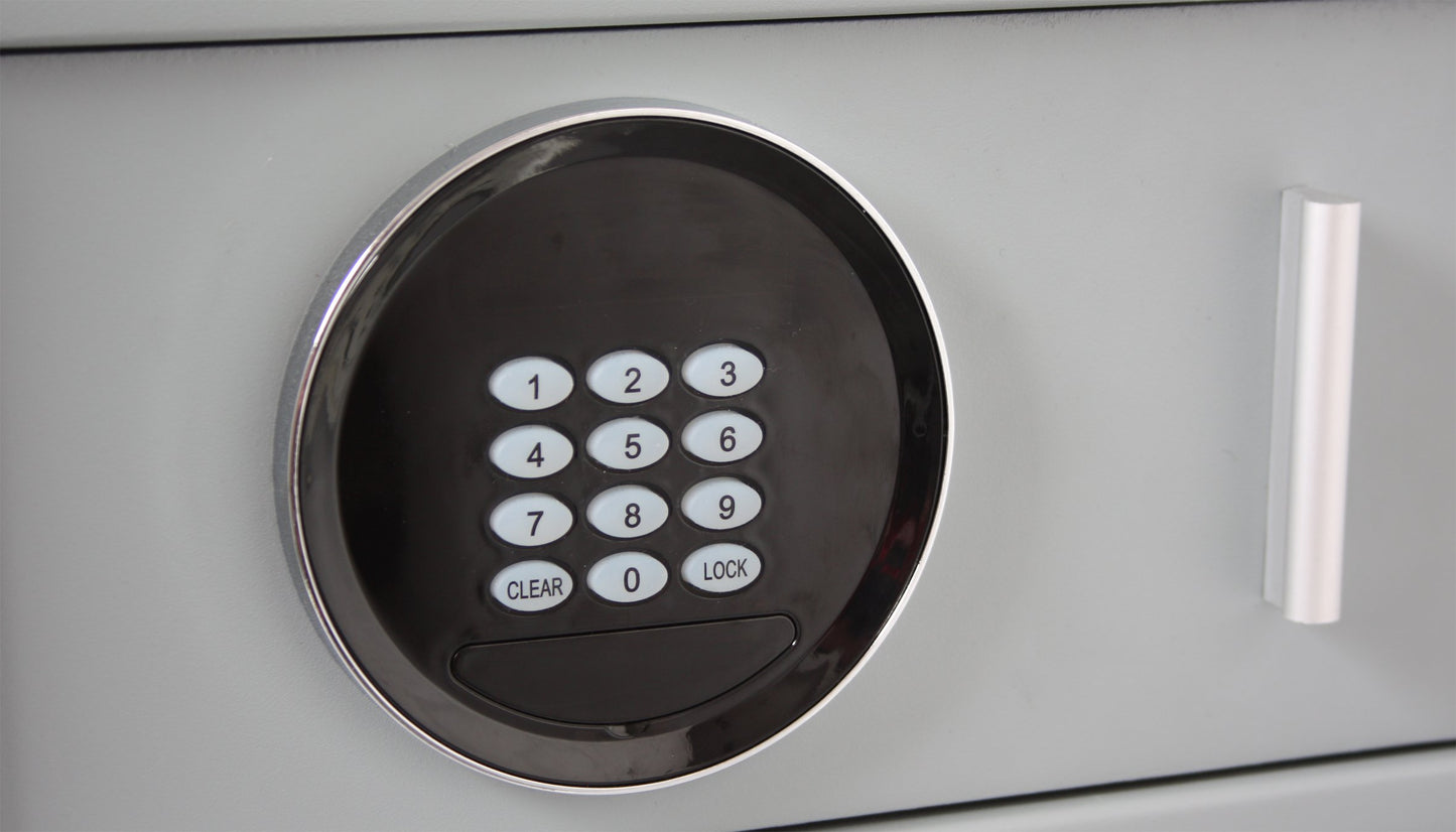 Euro Vault Safe - Key Lock Electronic Gas Strut Drawer Safes