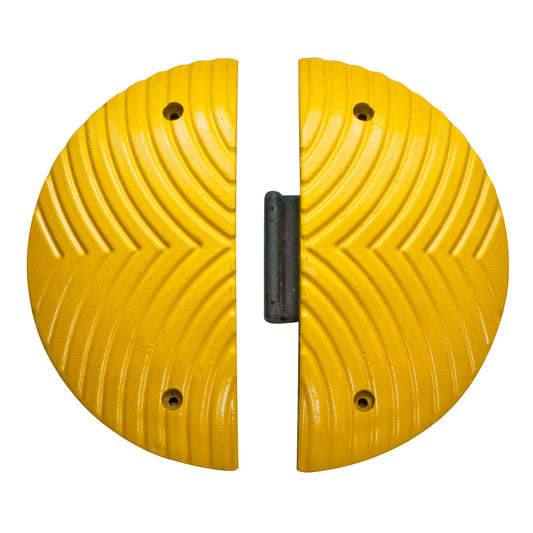Topstop-2 Finishing Elements Road Threshold Made of Recycling, Direction Speed <30 km/h, Yellow, 70 x 500 mm