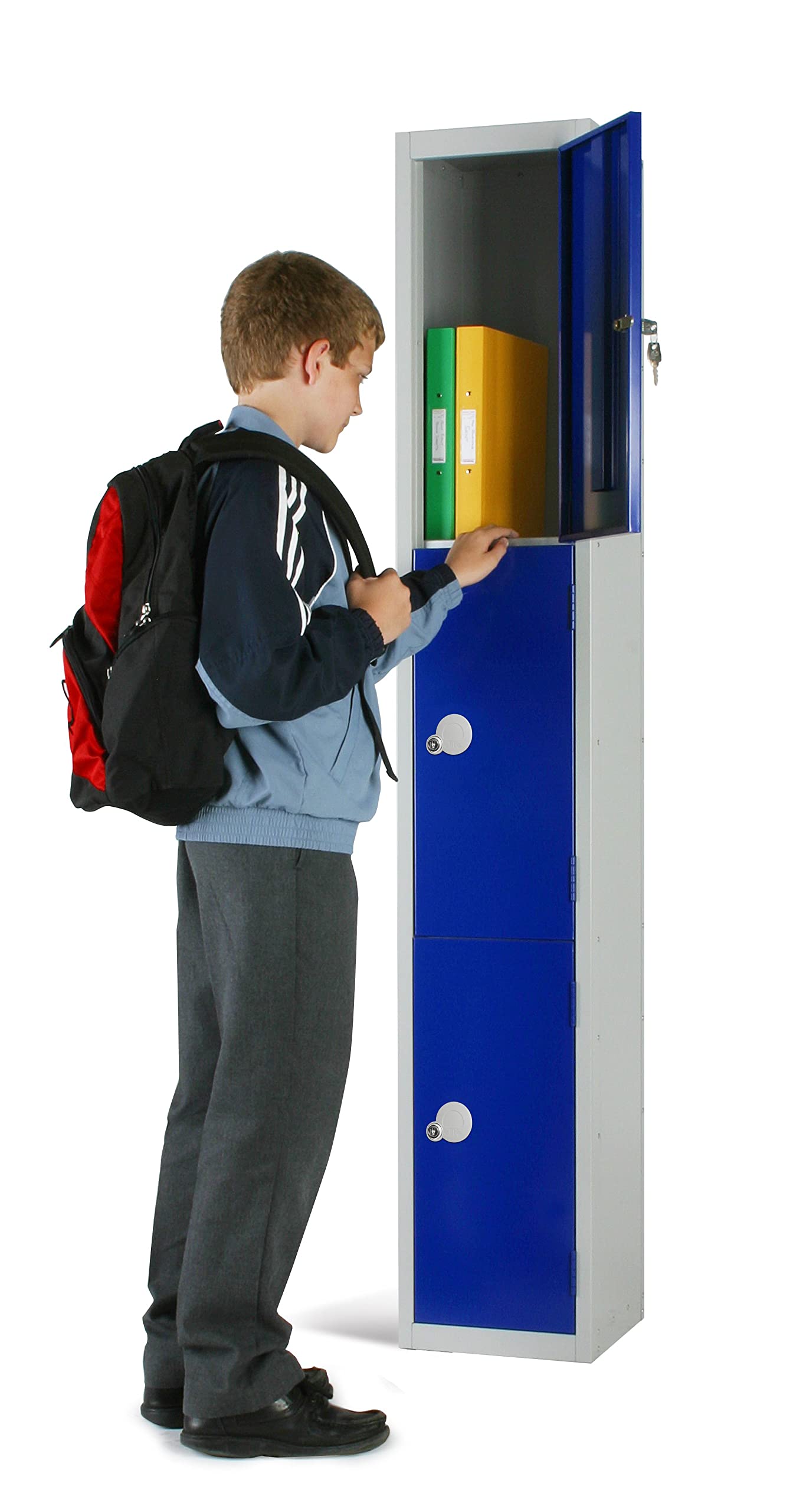 Specialist Industrial 3 Door Standard Storage Antibacterial Lockers - 1800mm x 300mm x 300mm