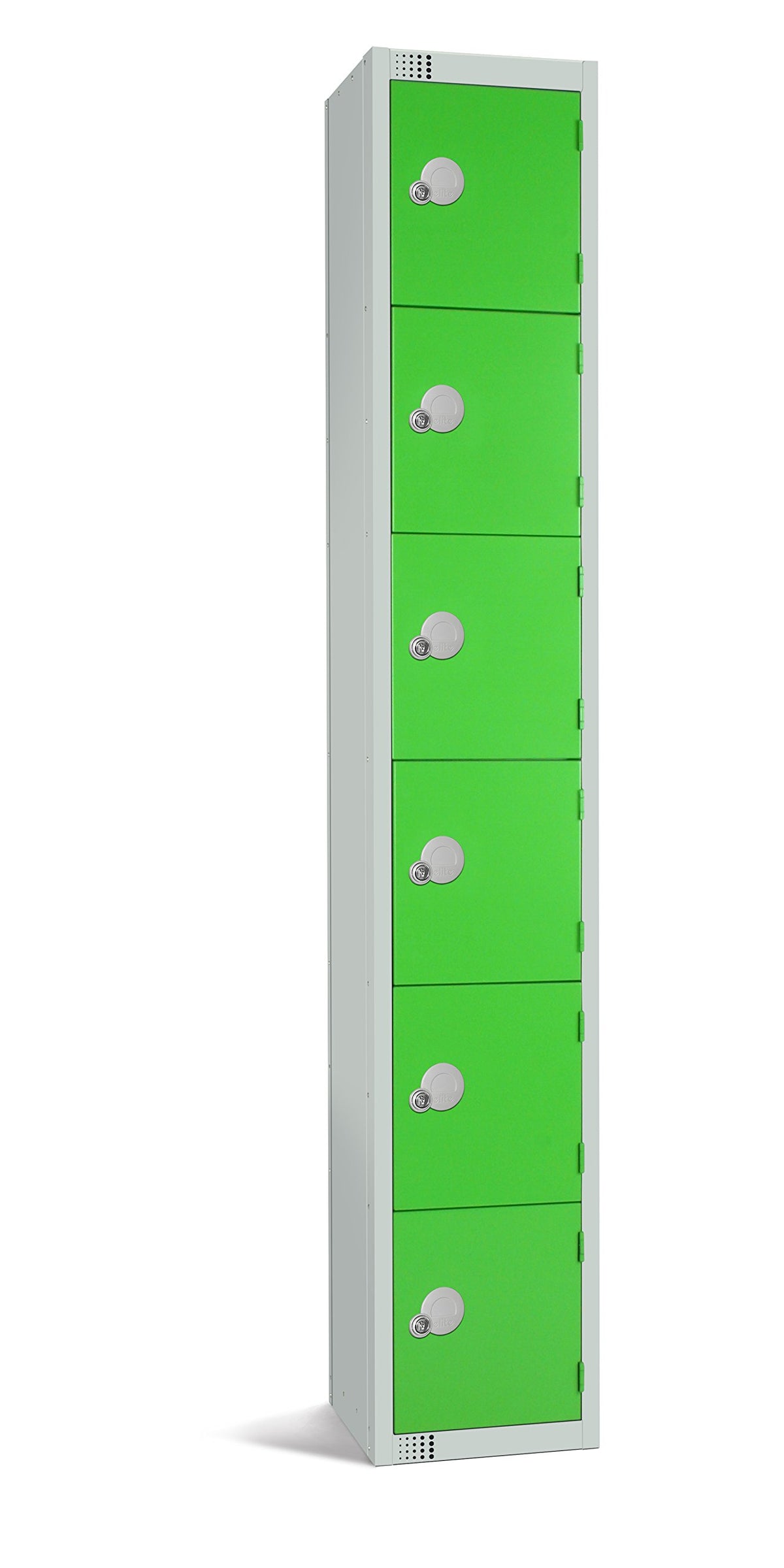 Six Door Compartment Locker - School Work Gym Storage Locker