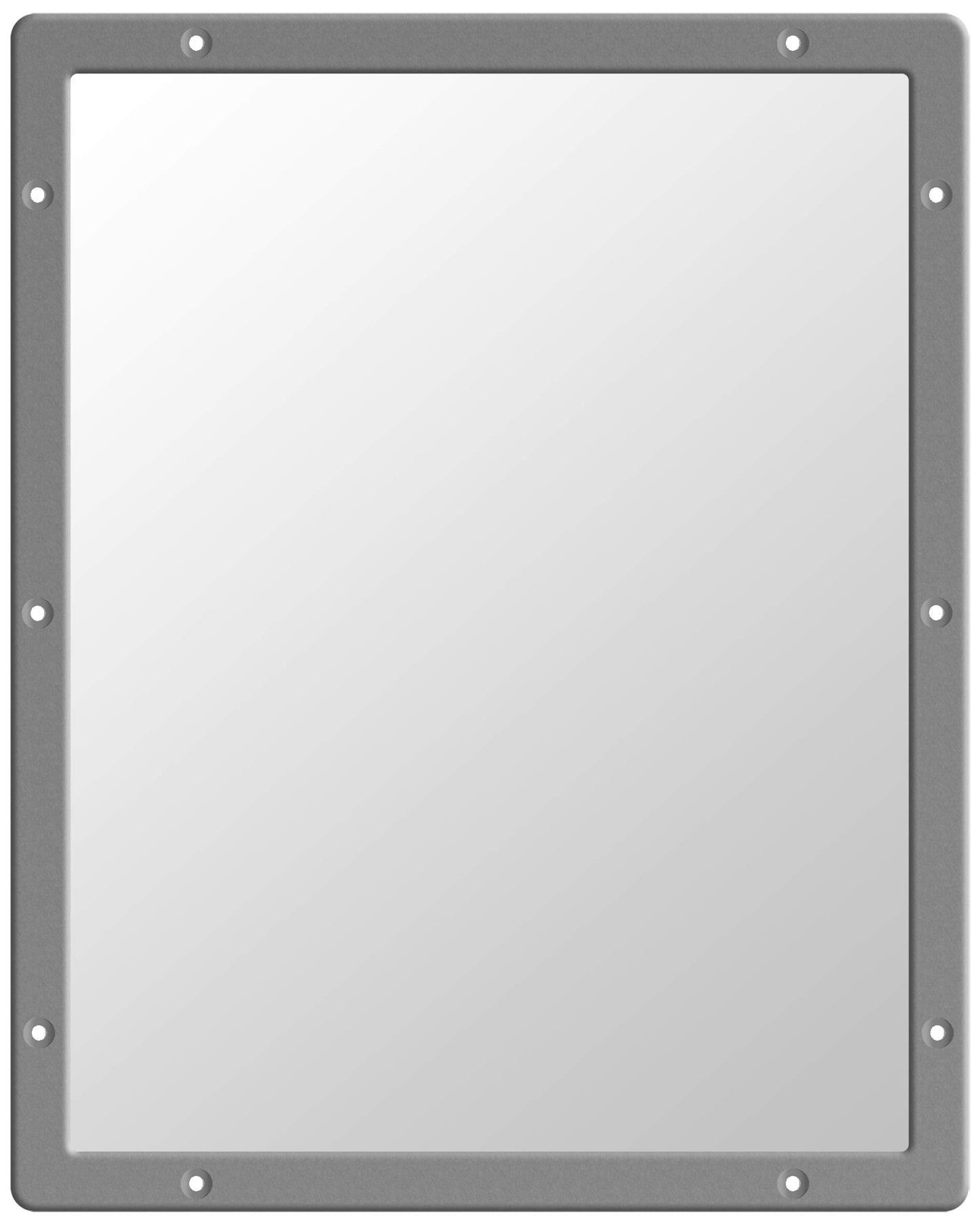 Anti-Ligature Vanity Mirrors - Institutional Flat Stainless Steel Wall Mounted Vanity Mirrors - 500mm x 400mm