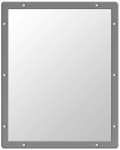 Anti-Ligature Vanity Mirrors - Institutional Flat Stainless Steel Wall Mounted Vanity Mirrors - 500mm x 400mm
