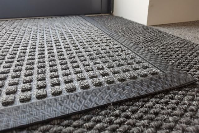Blue Diamond Brushway Premium Rib Entrance Mat Brown 90cm x 60cm