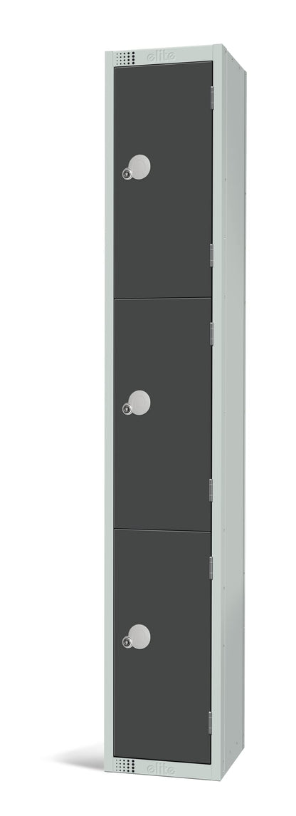 Specialist Industrial 3 Door Standard Storage Antibacterial Lockers - 1800mm x 300mm x 300mm