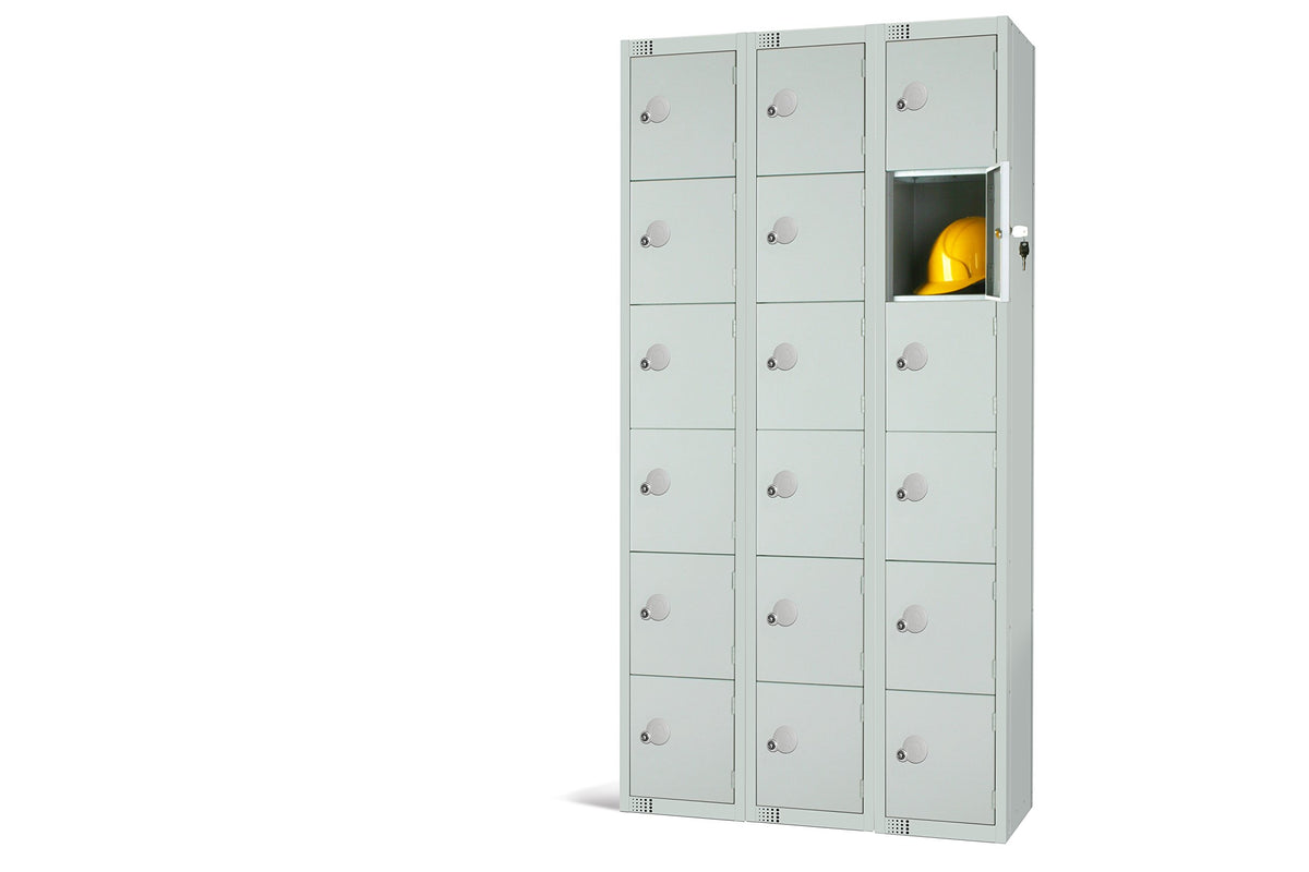 Six Door Compartment Locker - School Work Gym Storage Locker