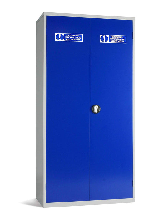 PPE Clothing and Equipment Cupboard - Industrial Commercial Storage Cupboard - 1830mm High x 915mm Wide x 457mm Deep
