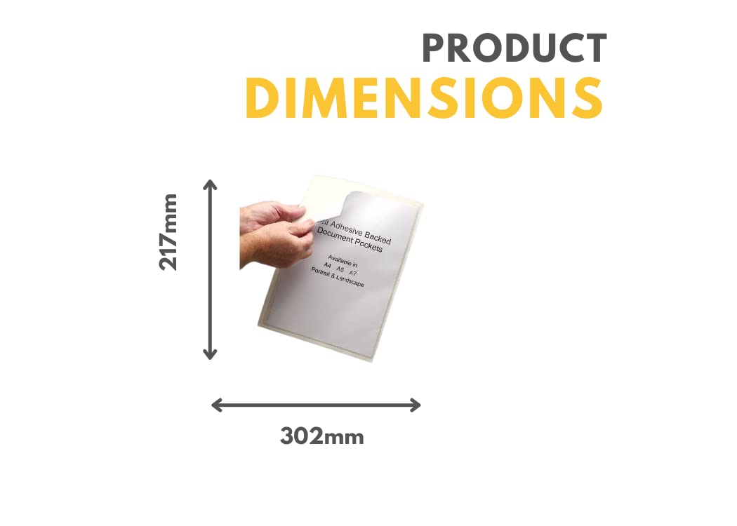 Self-Adhesive Backed Document Protection Pocket