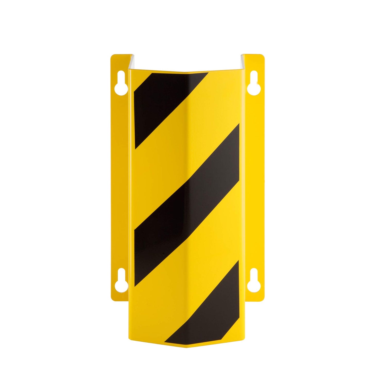 Wall Mounted Steel Pipe Protector 500/292/230 mm Coated, Traffic Yellow, HxBxT 500 x 292 x 230 mm
