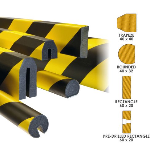 Screw / Bolt fix Rectangle Impact Protection Surface Profiles