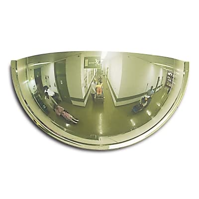 600 x 320 x 240h PANORAMIC 180 Half Dome Acrylic Mirror - 5m view distance