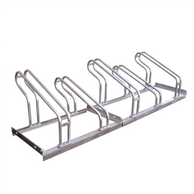 Moravia Galvanised Single Sided Bike Rack For 5 Bikes 415mm x 1750mm x 550mm - Modular Bike Storage
