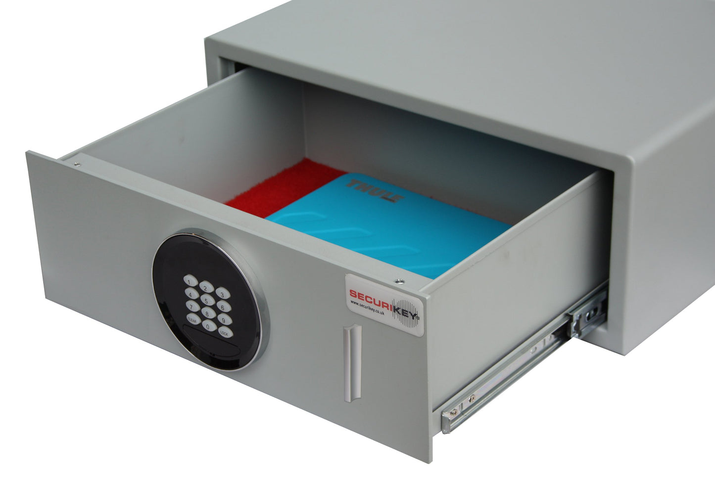 Euro Vault Safe - Key Lock Electronic Gas Strut Drawer Safes