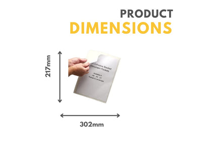 Self-Adhesive Backed Document Protection Pocket