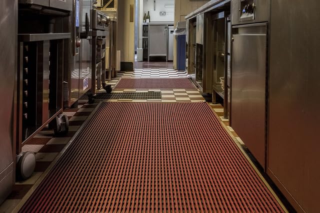 Interflex PVC Duckboard Anti-Slip Matting Black