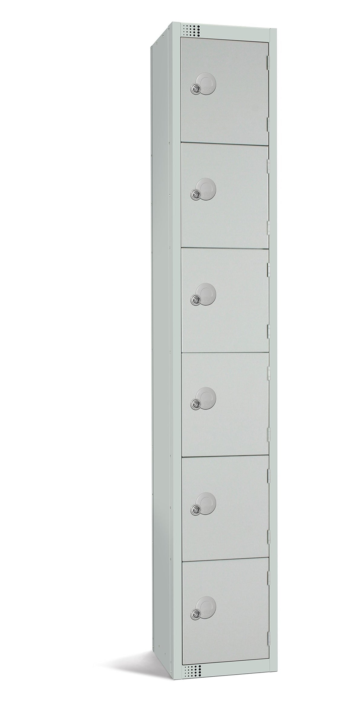 Six Door Compartment Locker - School Work Gym Storage Locker