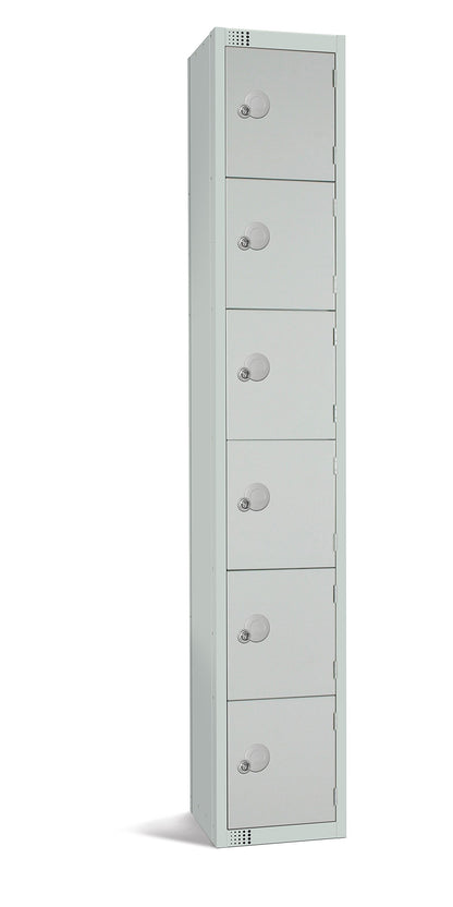 Six Door Compartment Locker - School Work Gym Storage Locker