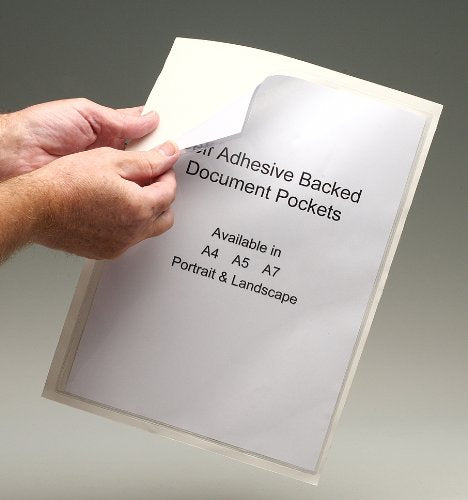 Self-Adhesive Backed Document Protection Pocket