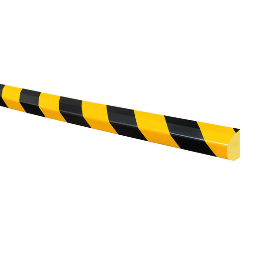 Impact Protection Trapezoidal Surface Protection 40/35 mm Black/Yellow Self-Adhesive Length 1000 mm