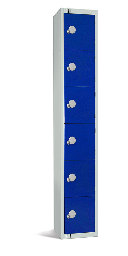 Six Door Compartment Locker - School Work Gym Storage Locker