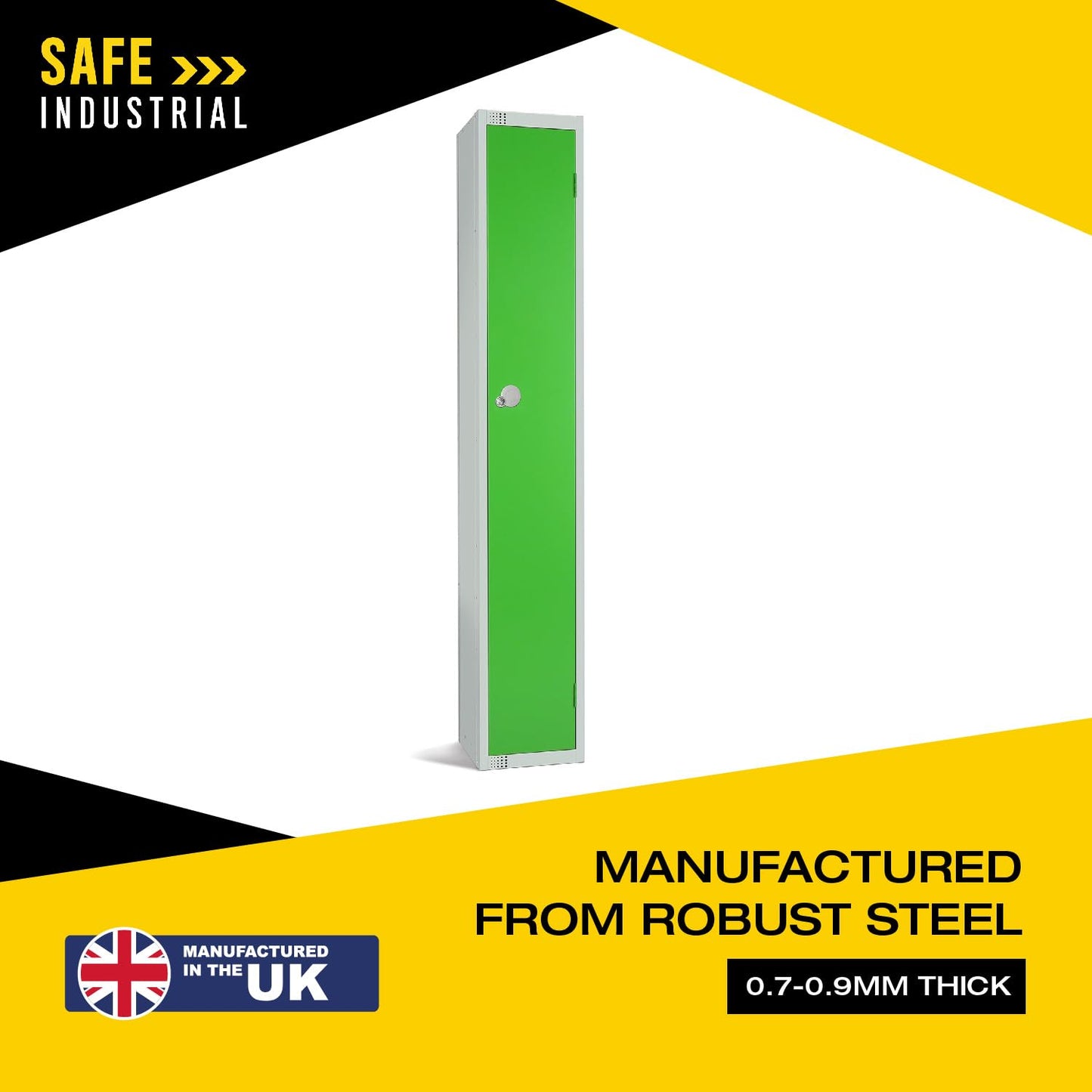 Single Door Compartment Locker - School Work Gym Storage Locker