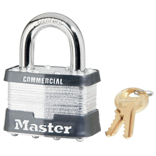 Master Lock Rekeyable Laminated Steel & Brass Pin Tumbler Padlock