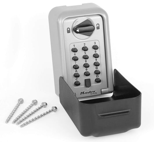 Safe Industrial - Push Button Key Storage Unit - Key Bank - Holds Small Valuables and Keys - Zinc Body, Weather Resistant, High Security SBD, ABS Cover