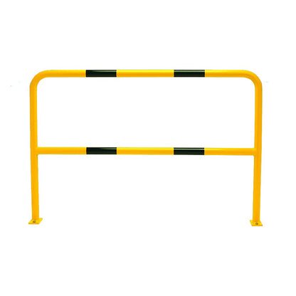 TRAFFIC-LINE Steel Hoop Guard, Galvanised and Powder Coated, Yellow with Black Bands, 1000 mm Height x 1000 mm Width, Yellow/Black
