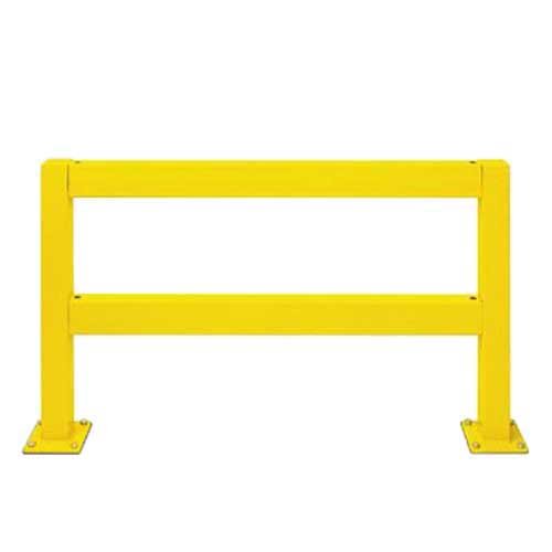 Cross Bar for Heavy Duty Impact Protection Rail, Fixing Bolt, Powder Coated, 120 mm Height, 80 mm Width, 1200 mm Length, Yellow