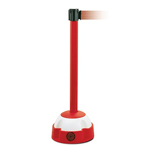 TRAFFIC-LINE Belt Post, Red Belt, Post, 3000 mm Belt Length, 60 mm Post Diameter, 985 mm Height