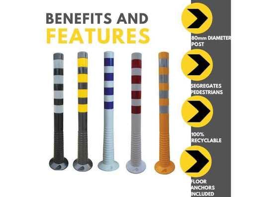 Flexible Bollards - 1000mm High Benefits