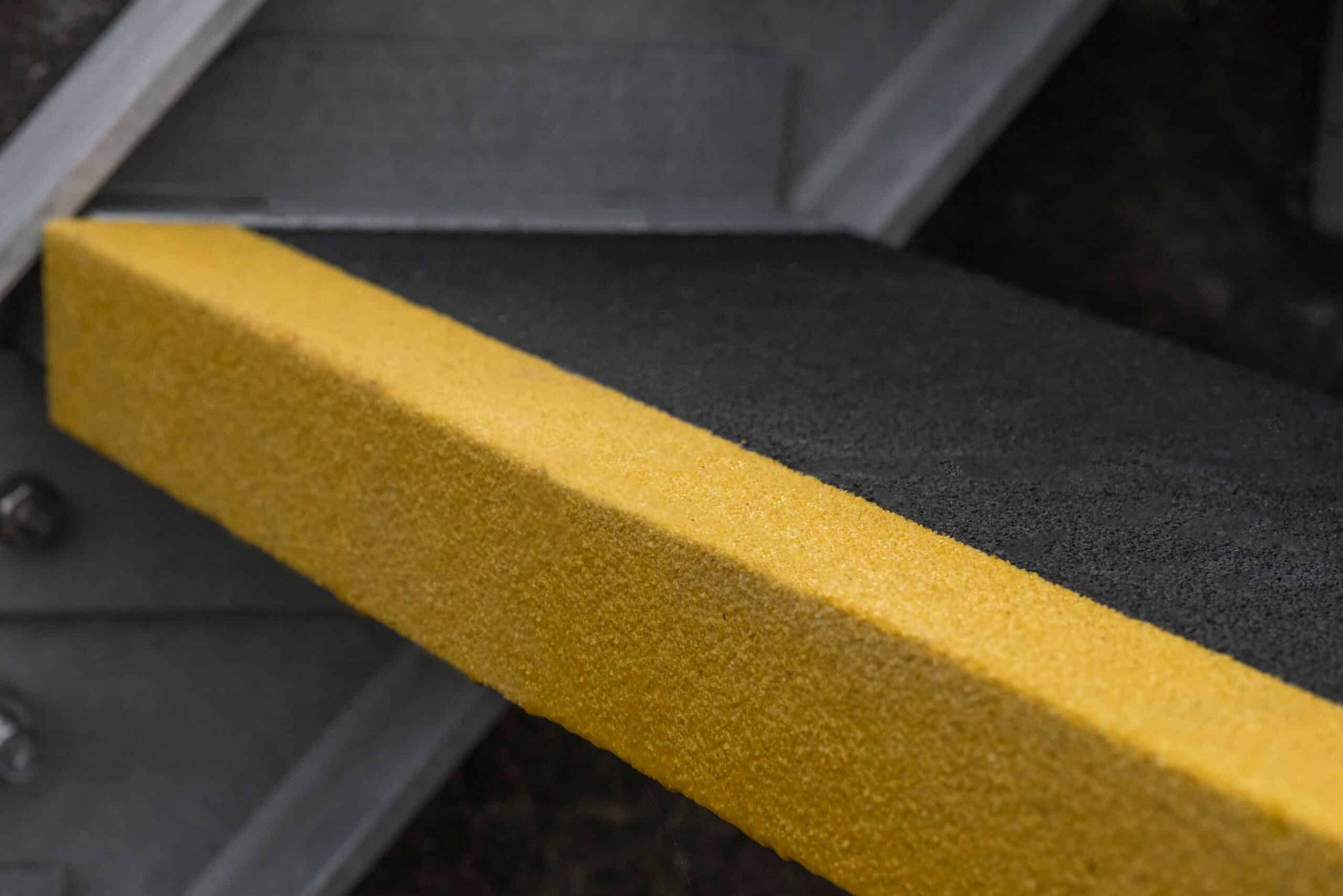 GRP Stair Tread- Black/Yellow