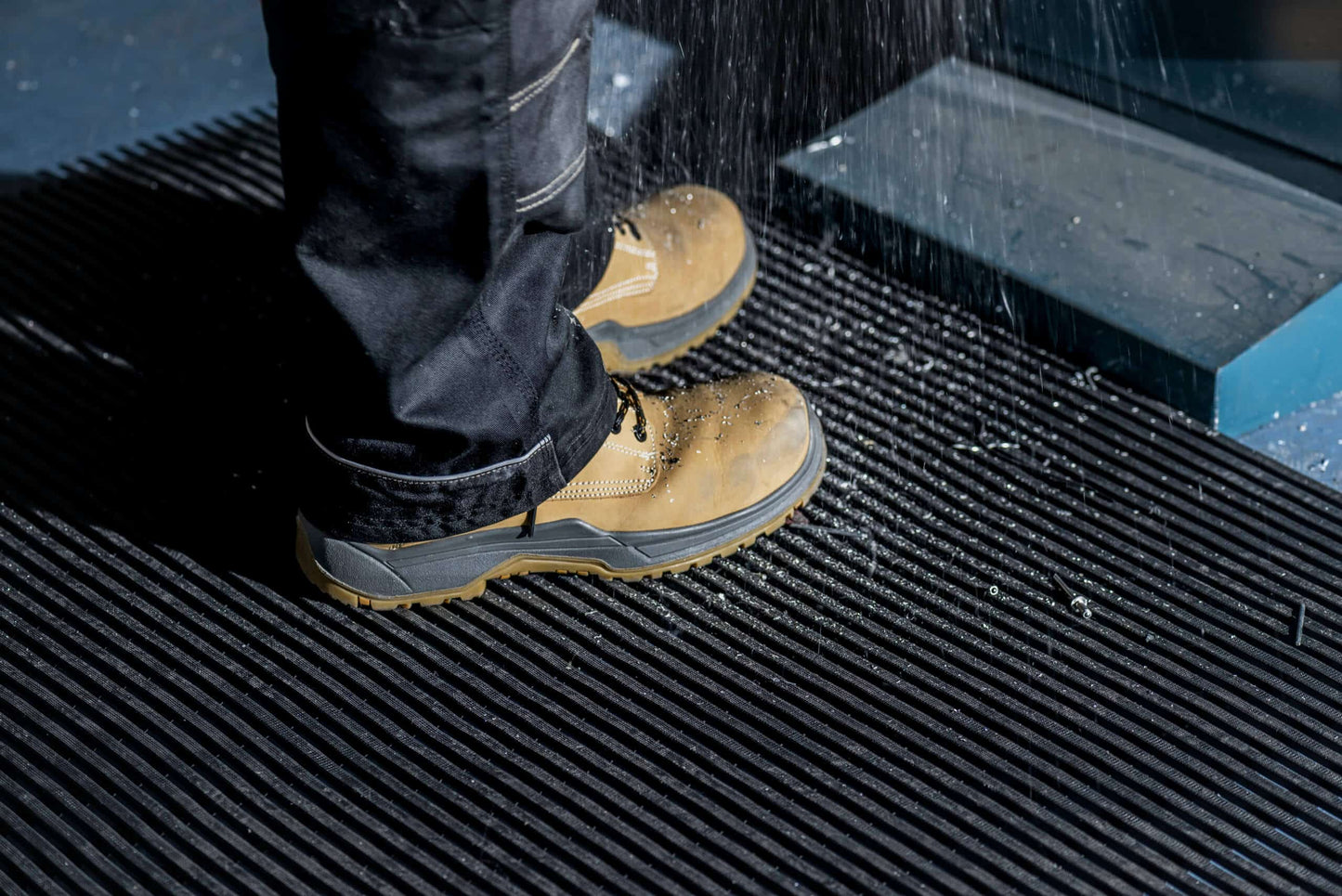 Interflex PVC Duckboard Anti-Slip Matting In Workshop