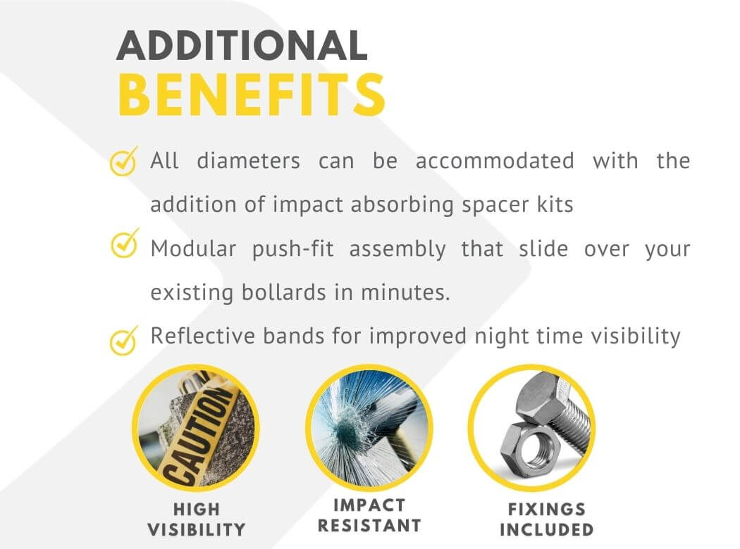 Bollard Cover Kit - 1260mm High Benefits