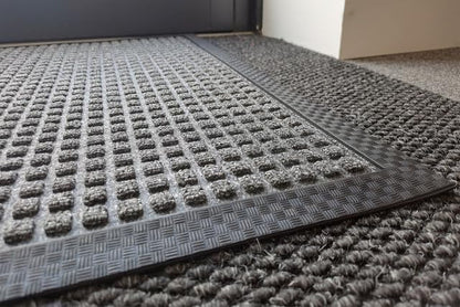 Blue Diamond Brushway Premium Rib Entrance Mat Charcoal 150cm x 90cm